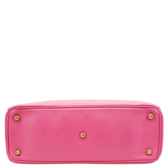 Christian Dior  Diorissimo Medium Calfskin Leather Tote Bag Fuchsia - Picture 10 of 15